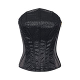 Top donna bustier con trama a squame