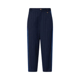 Pantaloni donna balloon gessati