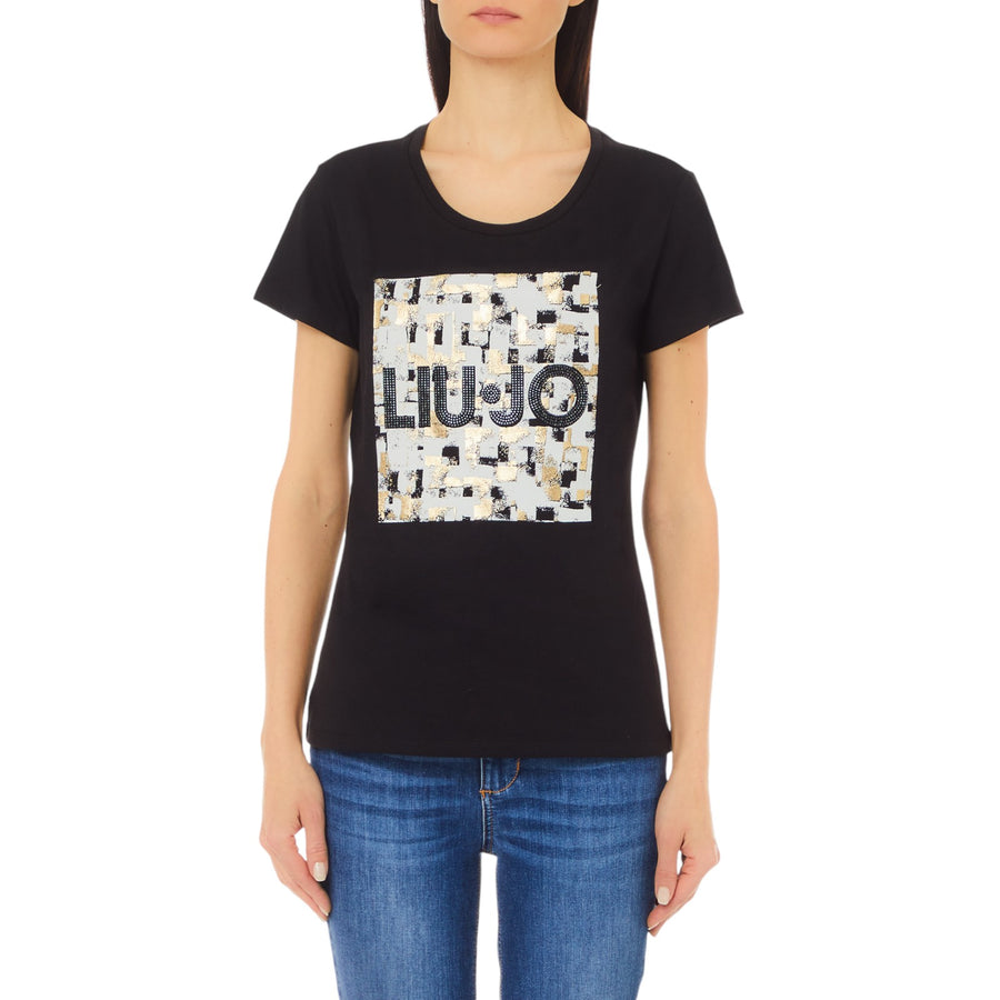 T-shirt donna con stampa animalier