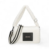 Tracolla donna in morbido tessuto bianca