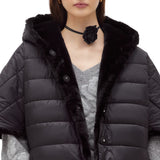 Cappa  donna reversibile in faux fur