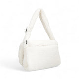 Tracolla donna in morbido tessuto bianca