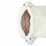 Tracolla donna in morbido tessuto bianca