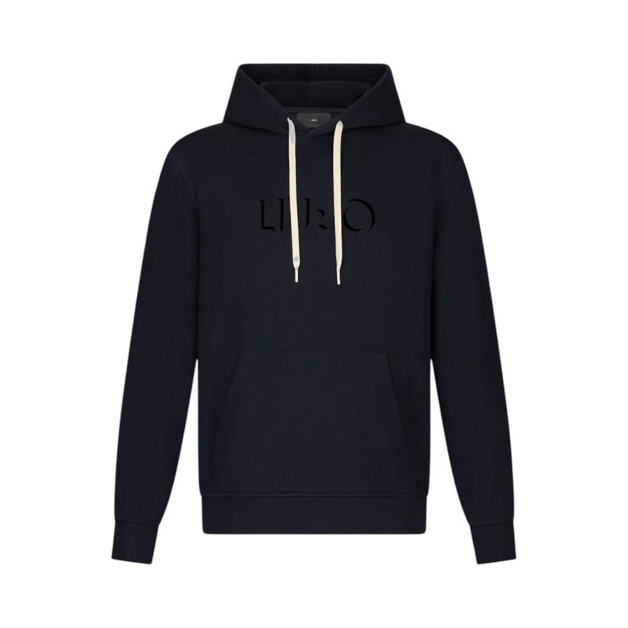 Felpa uomo con cappuccio e logo