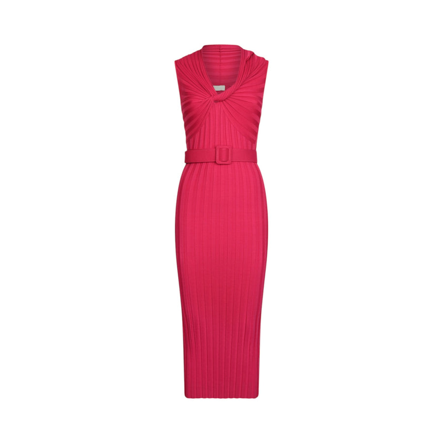 Abito donna in maglia con cintura