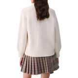 Maglia donna con piume e paillettes