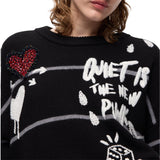 Maglia donna in lana merino Quiet Is The New Punk