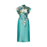 Abito donna chemisier in twill stampato