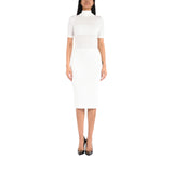 Abito donna in maglia con trasparenze