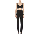Pantaloni donna in crêpe leggero