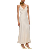 Abito Donna slipdress lungo con logo Love Birds rimovibile