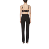 Pantaloni donna in crêpe leggero