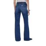 Jeans donna flare a vita alta