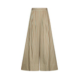 Pantaloni donna in rayon a righe