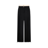 Pantaloni donna con doppio cintone