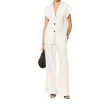 Pantaloni donna in misto lino