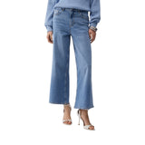 Jeans donna flare cropped