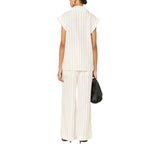 Pantaloni donna in misto lino