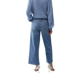 Jeans donna flare cropped