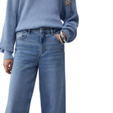 Jeans donna flare cropped