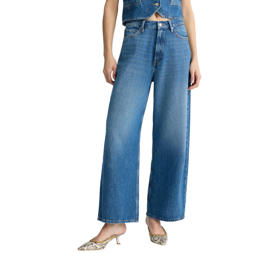 Jeans donna baggy a vita bassa