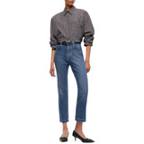 Jeans donna slim cropped
