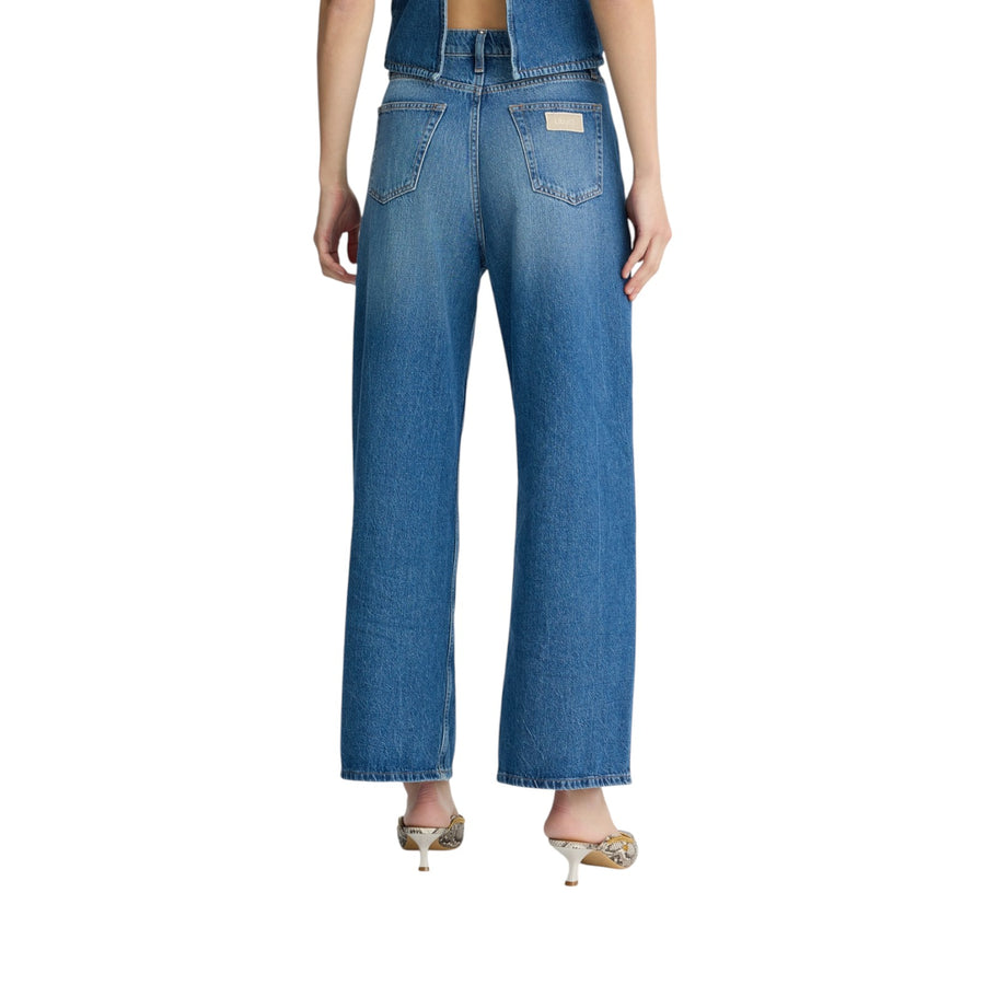 Jeans donna baggy a vita bassa