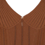 Body donna in maglia à jour