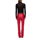 Maglia donna aderente a collo alto con micro paillettes