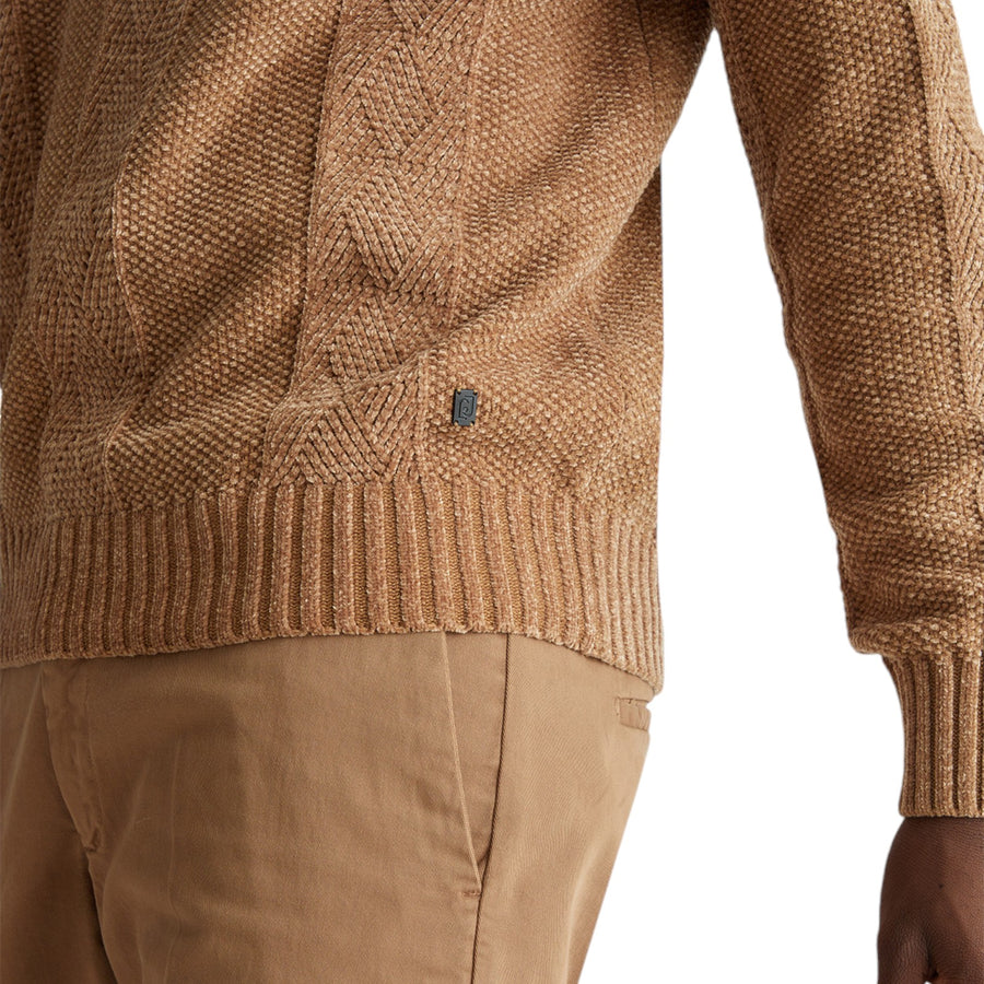 Maglia uomo jacquard in lana e cashmere