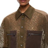 Camicia Donna in pizzo con taschini