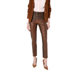 Jeans donna a sigaretta effetto laminato