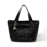 Borsa  donna hobo grande in pelliccia sintetica