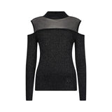 Maglia donna con inserti in mesh