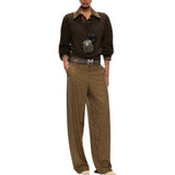 Pantaloni Donna barrel fit con strass