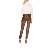 Jeans donna a sigaretta effetto laminato