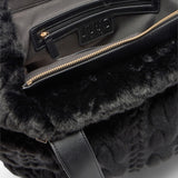 Borsa  donna hobo grande in pelliccia sintetica