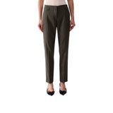 Pantaloni donna a sigaretta in tweed