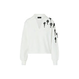 Maglia donna con ricami gioiello