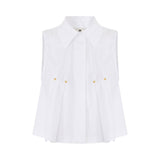 Camicia donna in popeline di cotone