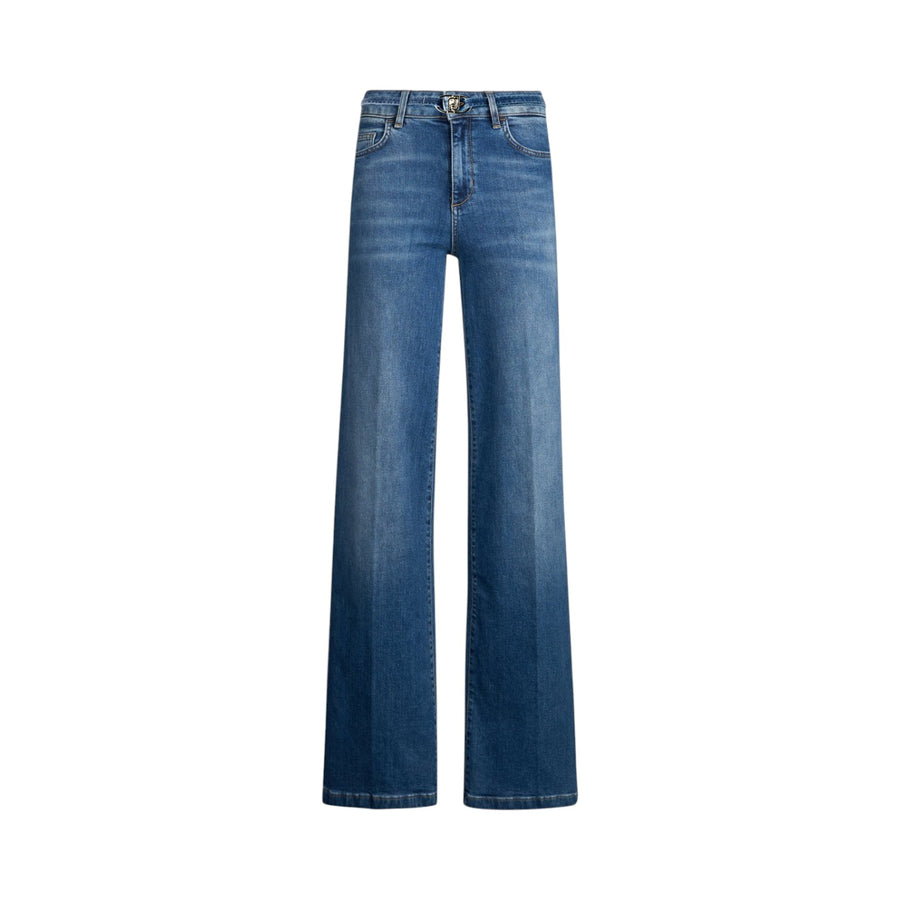 Jeans donna flare con cintura
