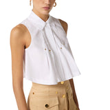 Camicia donna in popeline di cotone