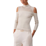 Maglia donna con inserti in mesh