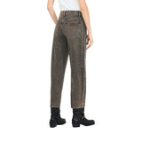 Jeans donna boyfriend con glitter