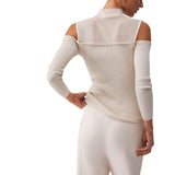 Maglia donna con inserti in mesh