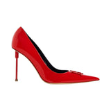 Décolleté donna in pelle laccata