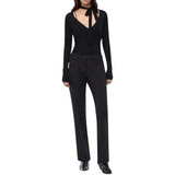 Pantaloni donna con piega stirata
