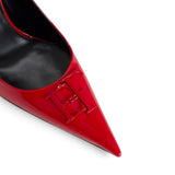 Décolleté donna in pelle laccata