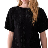 Abito donna in maglia con strass