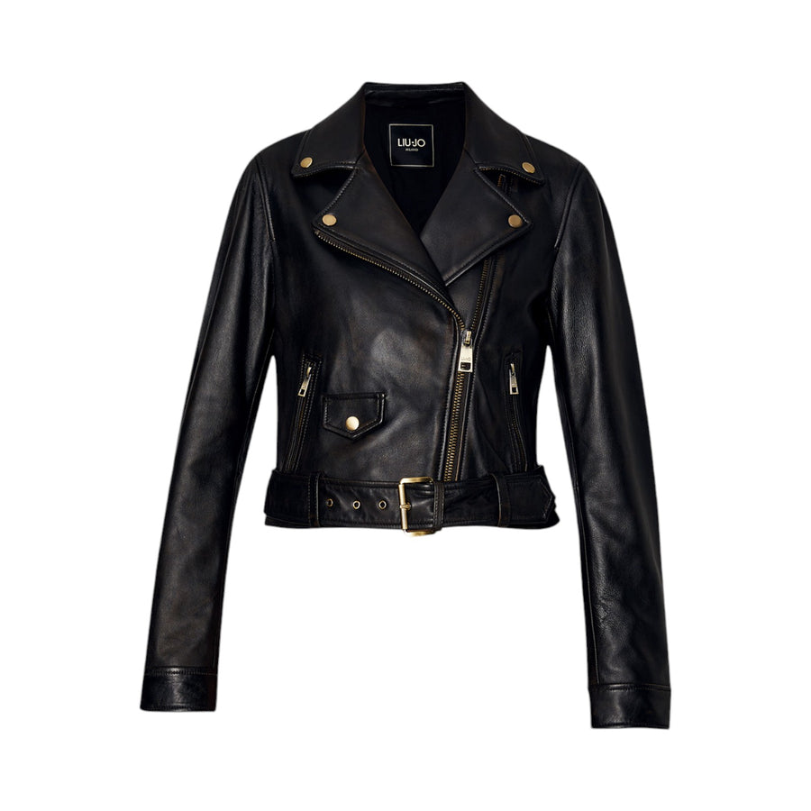 Giacca donna biker in pelle